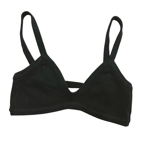 One Mile Drew Knit Bralette in Black - Picture 1 of 6